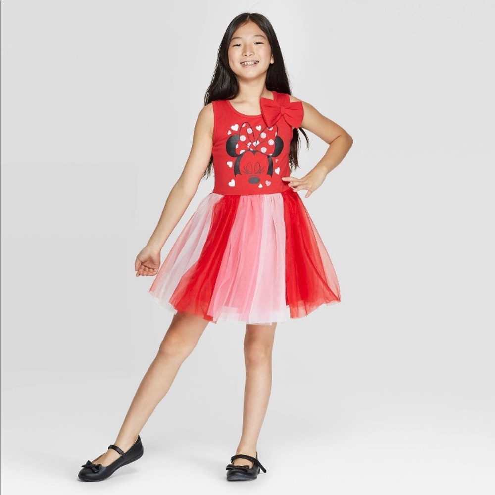 2/$20 Girls Minnie Mouse sleeveless dress